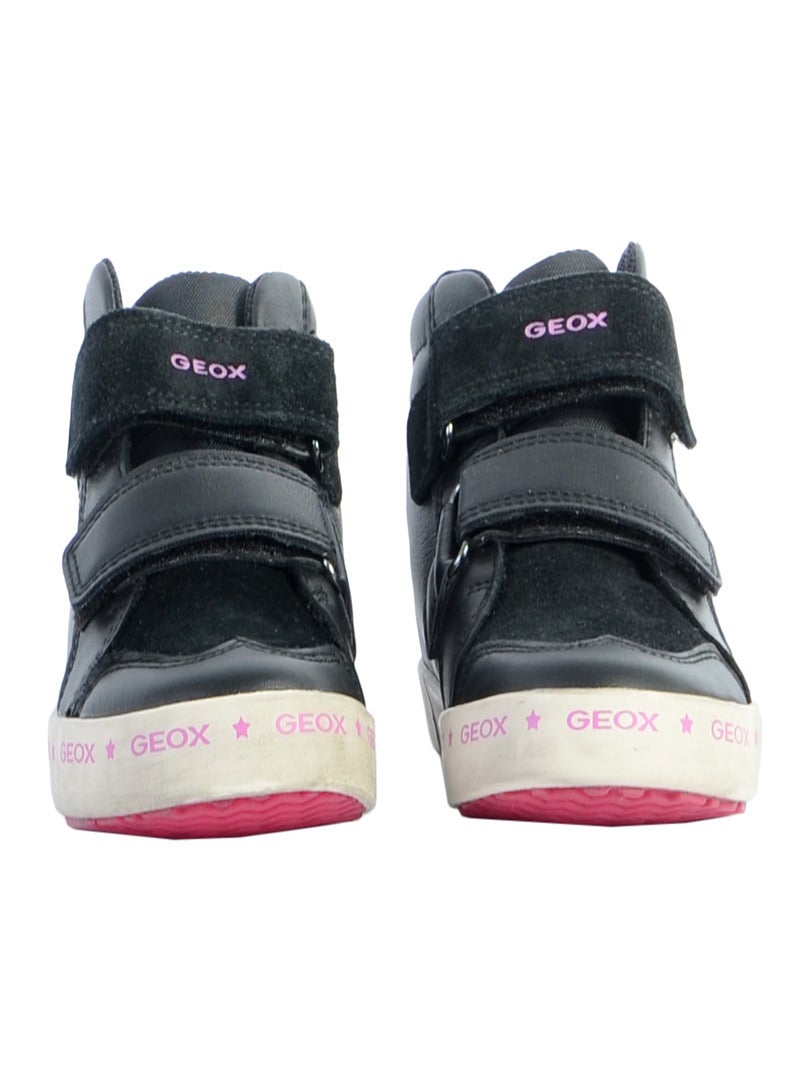 Basket Cuir Geox Enfant Kilwi Noir - Kiabi