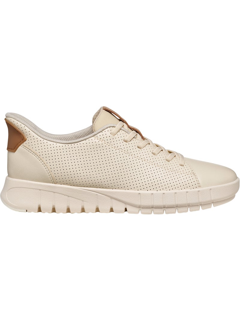 Basket Cuir Geox Flextride Plus Beige - Kiabi