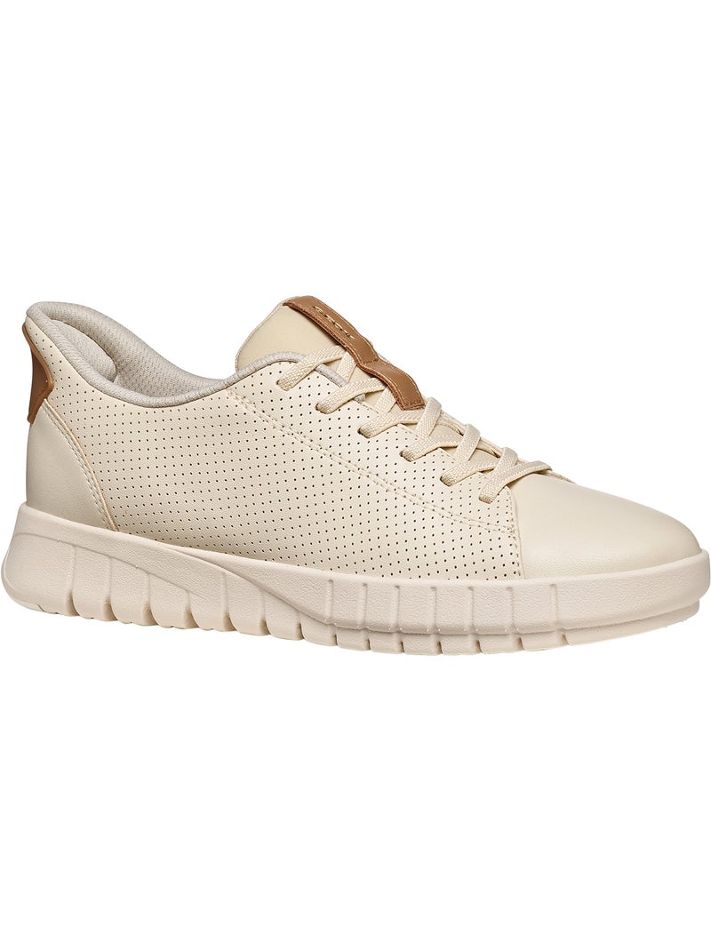 Basket Cuir Geox Flextride Plus Beige - Kiabi