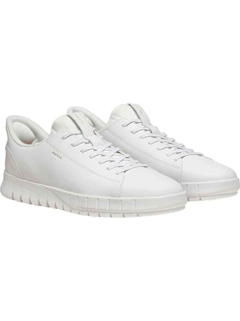 Basket cuir geox flextride plus Blanc - Kiabi