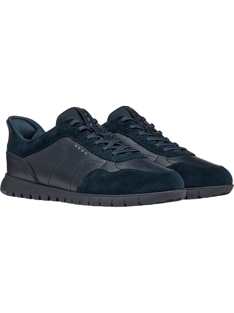 Basket cuir geox flextridezero plus Bleu marine - Kiabi