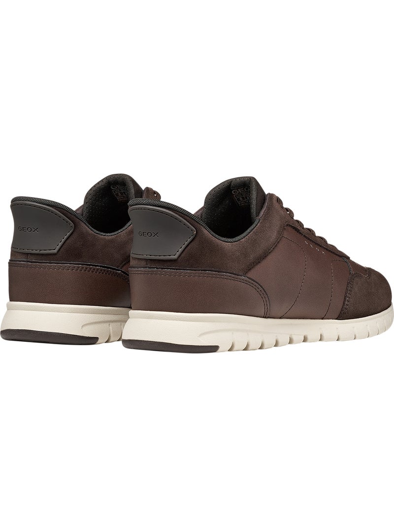 Basket cuir geox flextridezero plus Marron chocolat - Kiabi