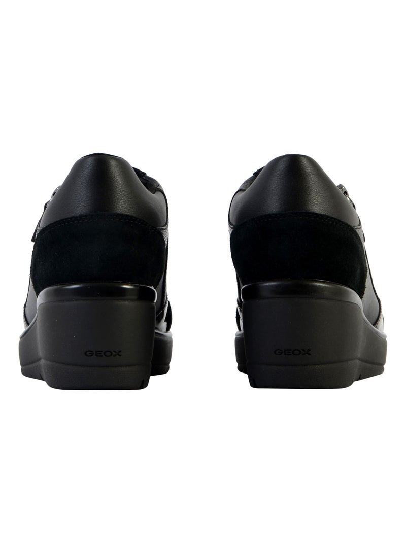 Basket Cuir Geox Ilde Noir - Kiabi