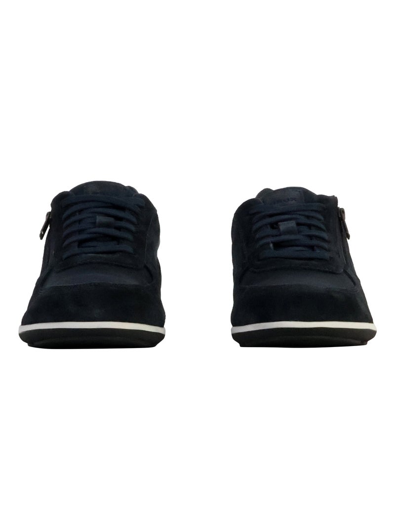 Basket Cuir Geox Ionio Bleu - Kiabi