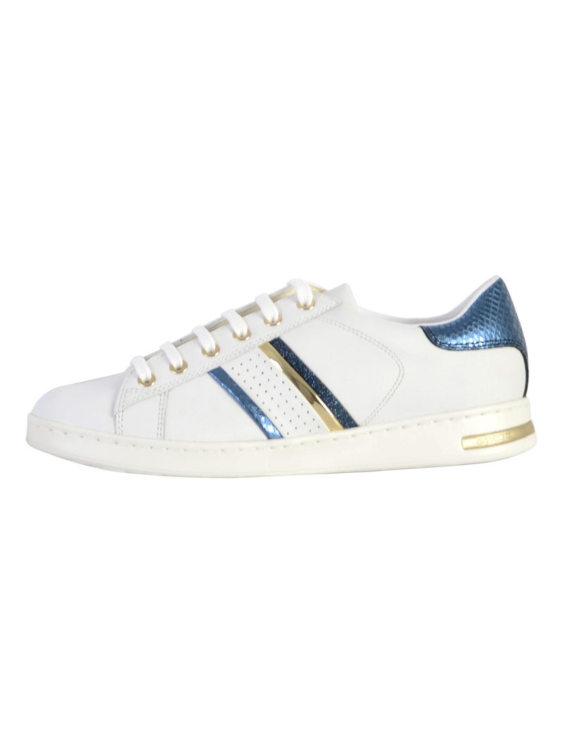 Basket Cuir Geox Jaysen Blanc - Kiabi