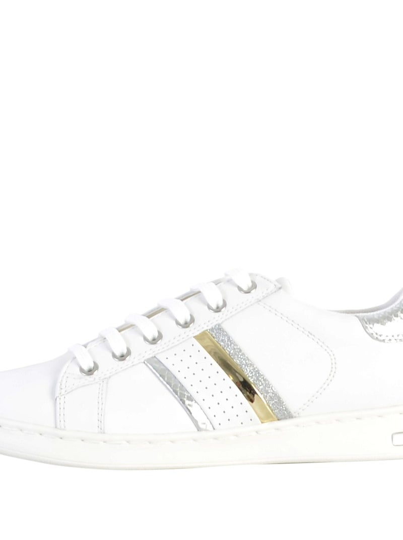 Basket Cuir Geox Jaysen Blanc - Kiabi