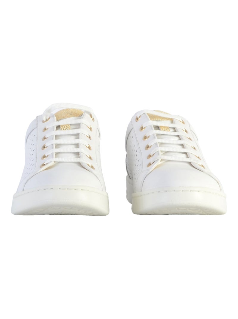 Basket Cuir Geox Jaysen Nappa Blanc - Kiabi