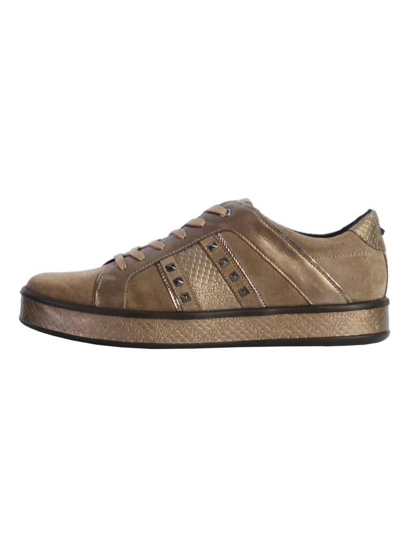 Basket Cuir Geox Leelu D16FFC Beige - Kiabi