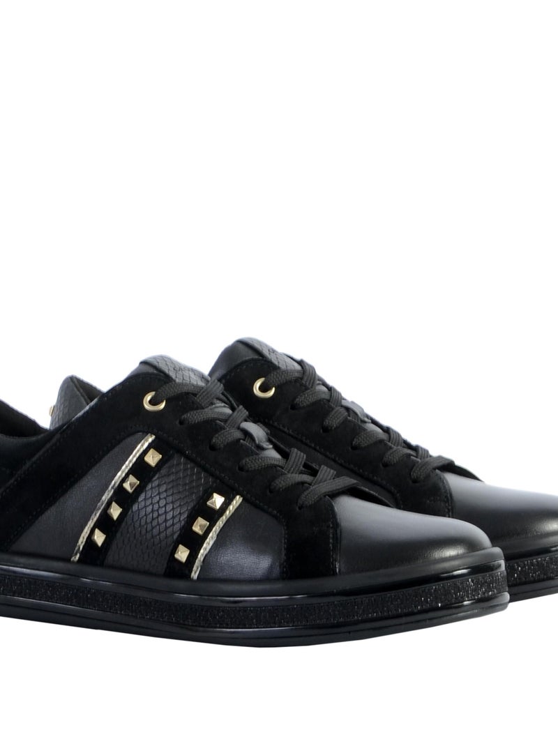 Basket Cuir Geox Leelu D16FFC Noir - Kiabi