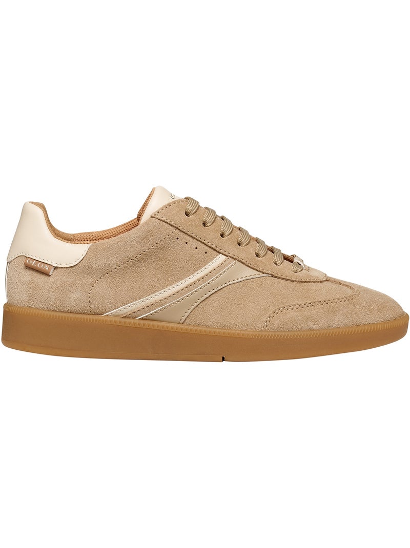 Basket Cuir Geox Meleda Beige - Kiabi