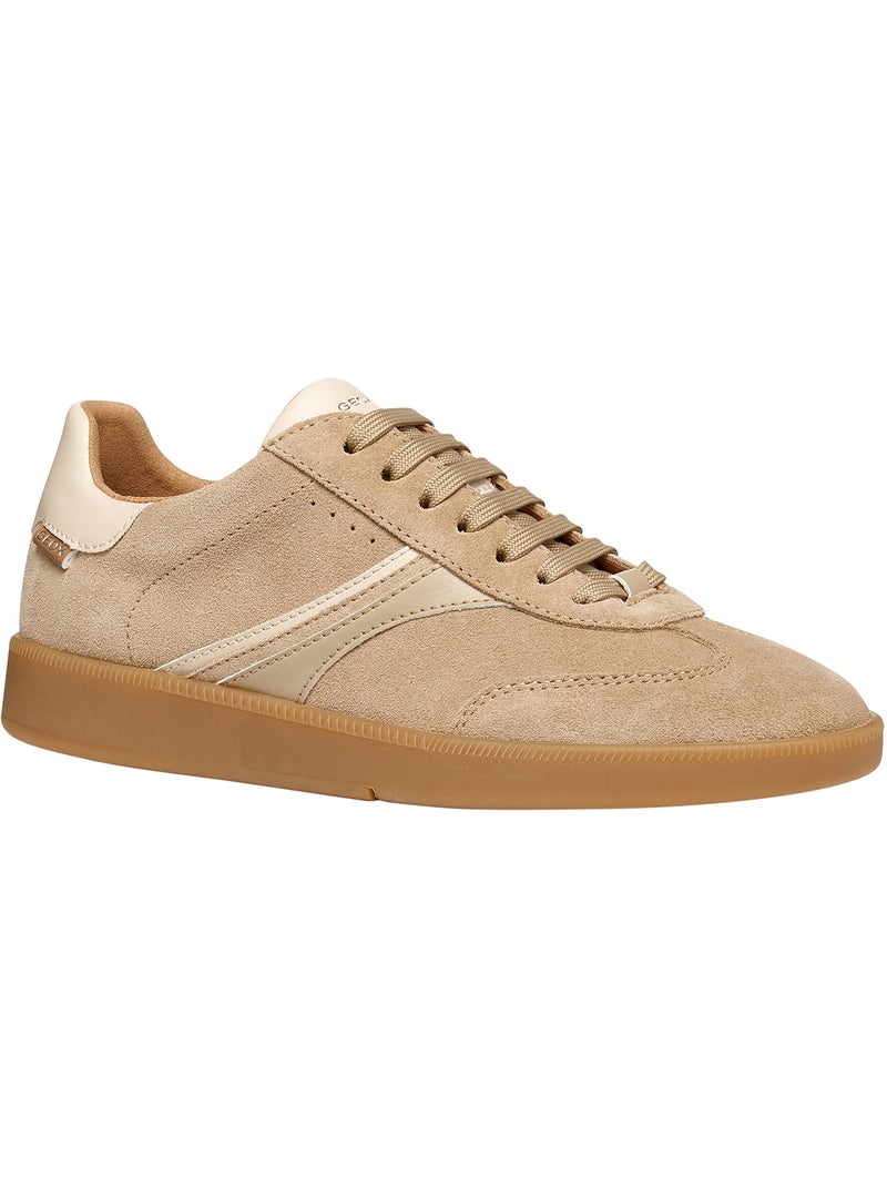 Basket Cuir Geox Meleda Beige - Kiabi