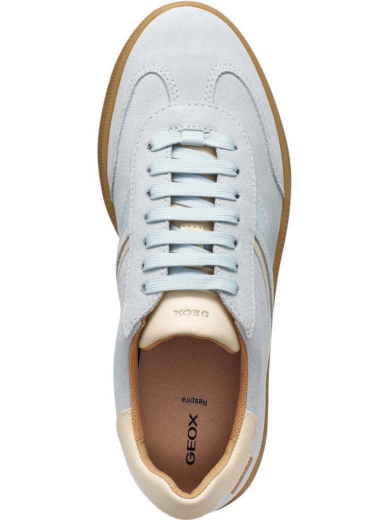 Basket Cuir Geox Meleda Bleu - Kiabi