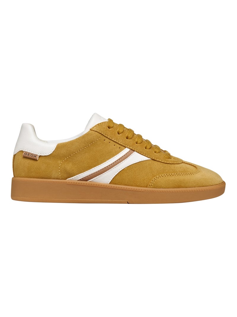 Basket Cuir Geox Meleda Jaune - Kiabi