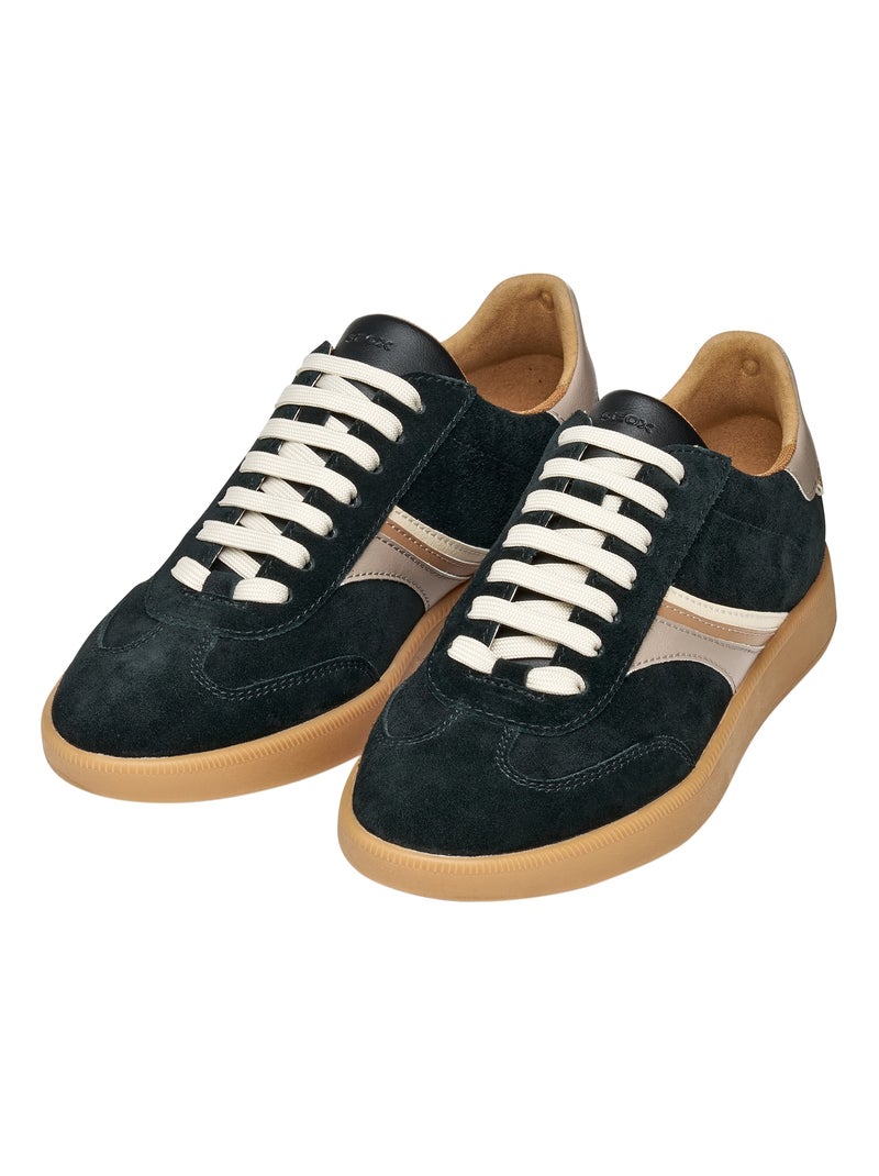 Basket Cuir Geox Meleda Noir - Kiabi