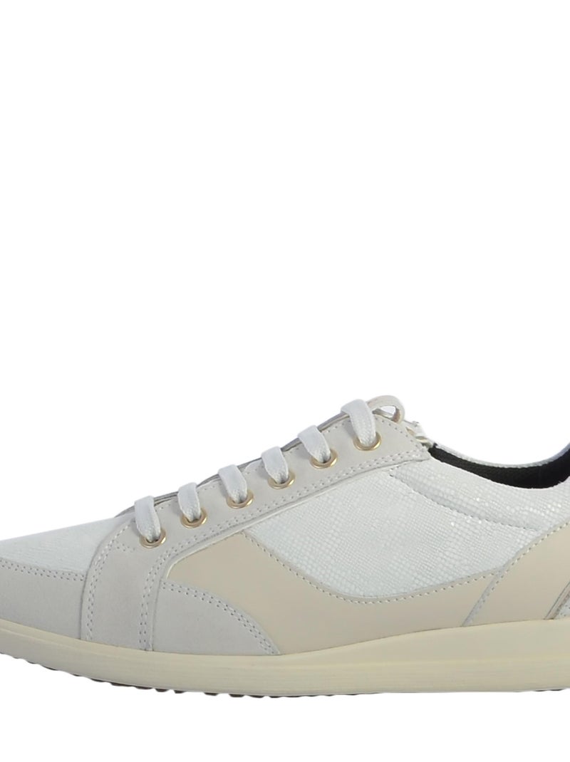 Basket Cuir Geox Myria D1668B Blanc - Kiabi