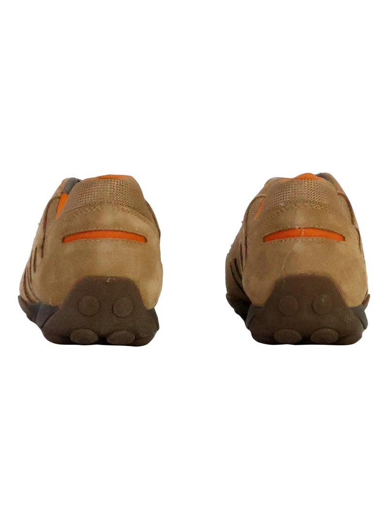 Basket Cuir Geox Snake Beige - Kiabi