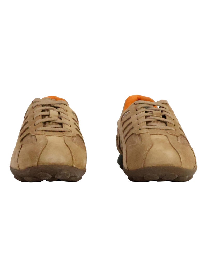 Basket Cuir Geox Snake Beige - Kiabi