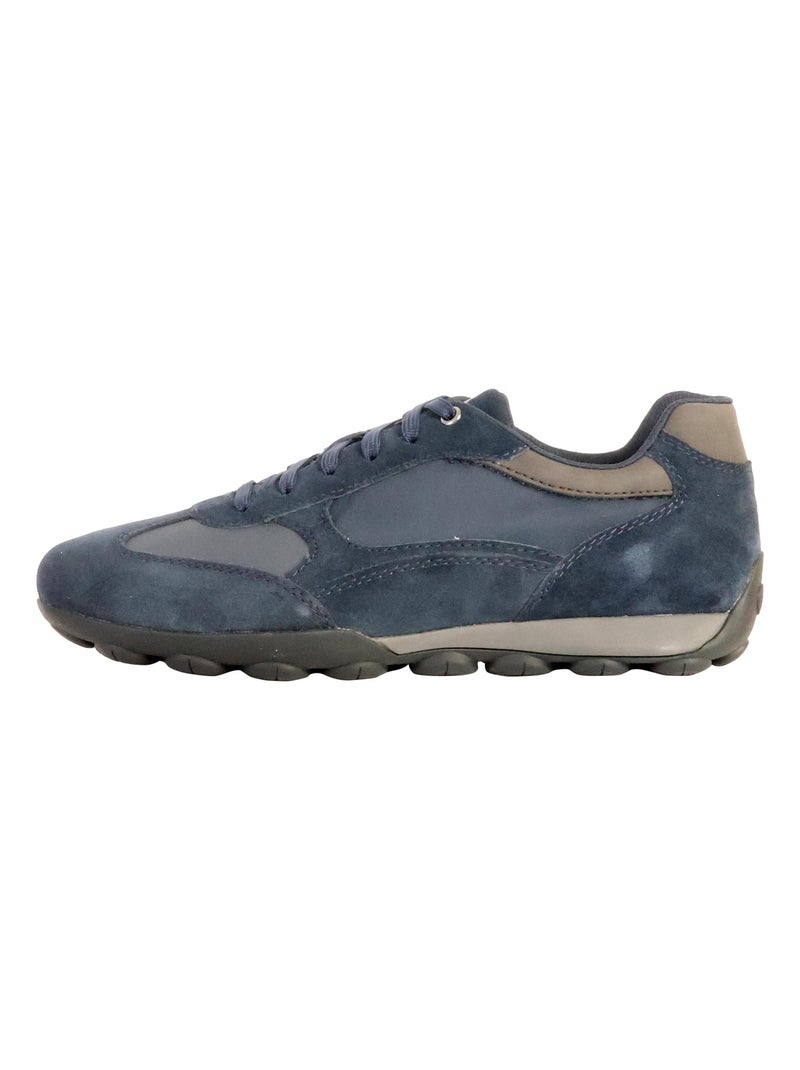 Basket Cuir Geox Snake Bleu - Kiabi
