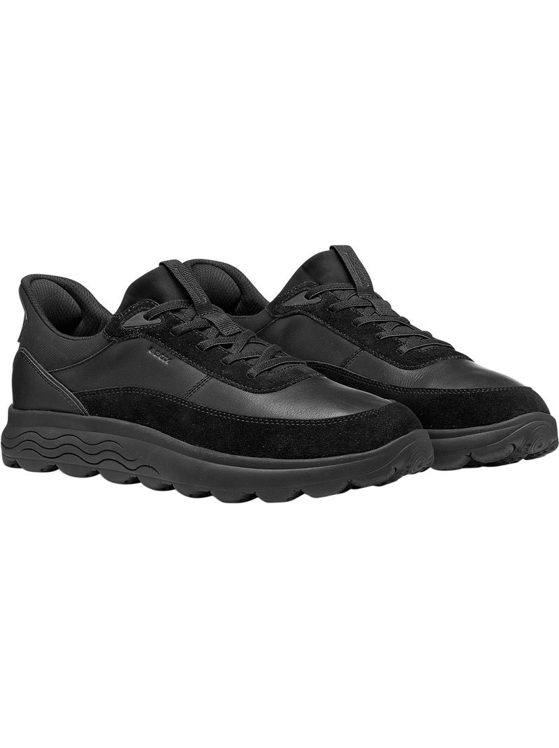 Basket cuir geox spherica plus Noir - Kiabi
