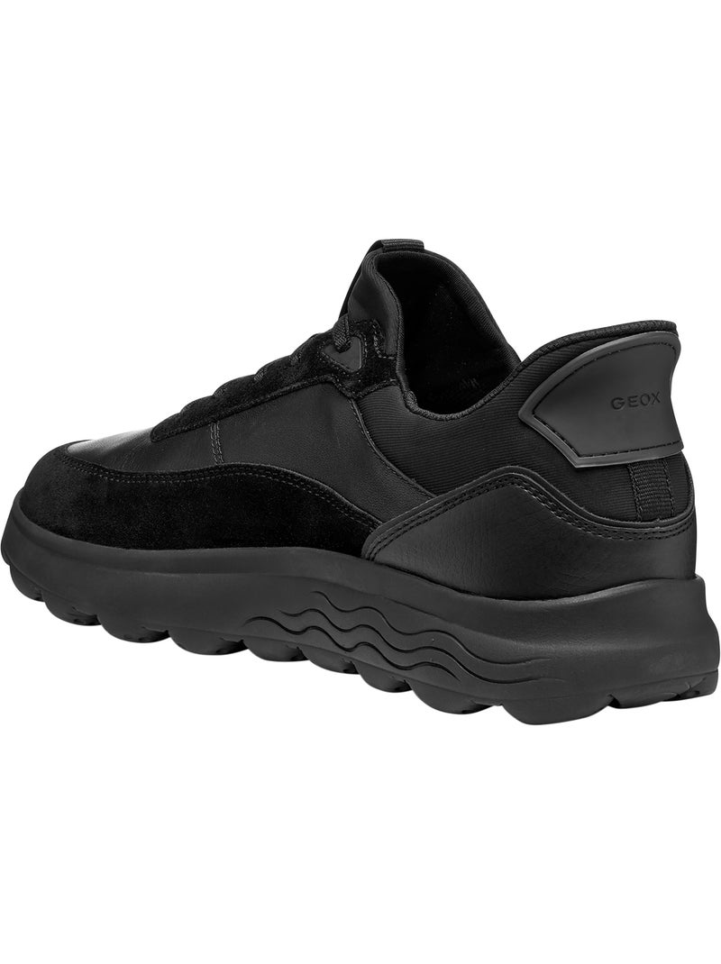 Basket cuir geox spherica plus Noir - Kiabi