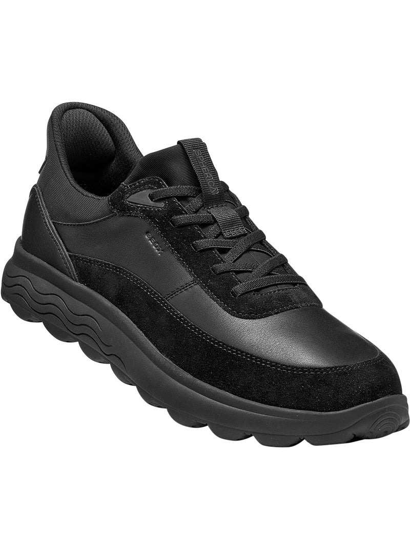 Basket cuir geox spherica plus Noir - Kiabi