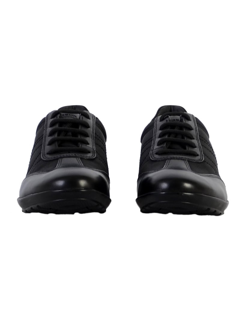 Basket Cuir Geox Symbol Noir - Kiabi