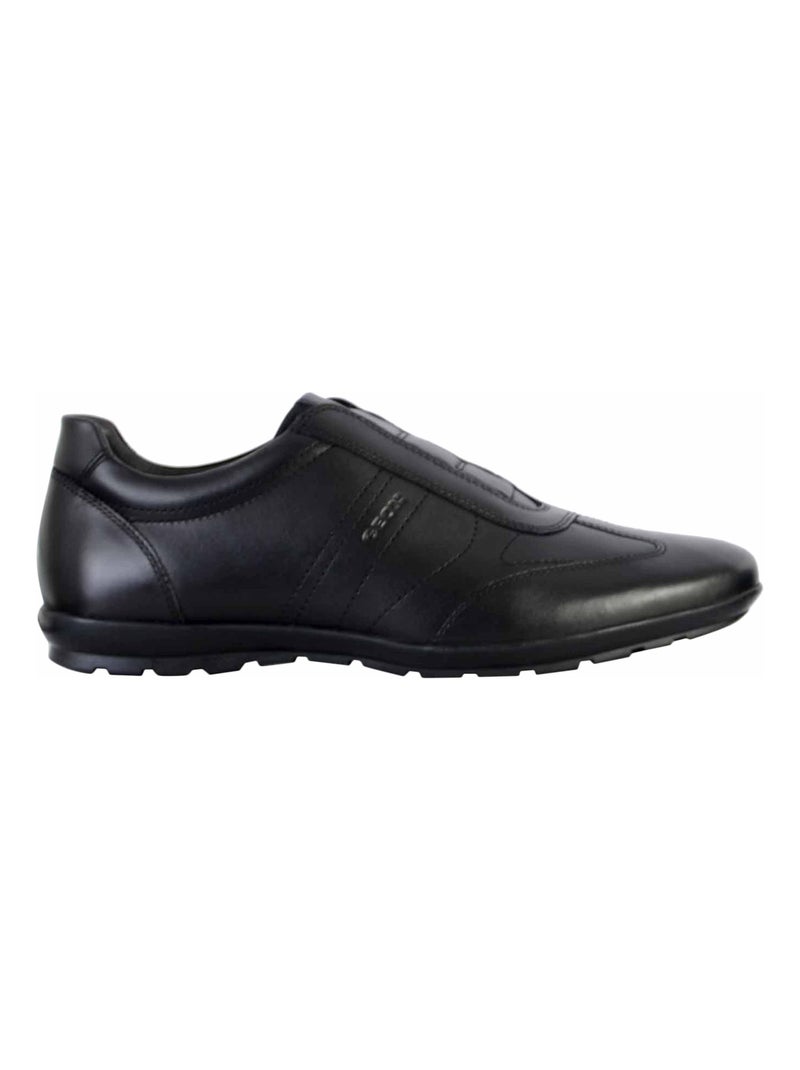 Basket Cuir Geox Symbol Noir - Kiabi