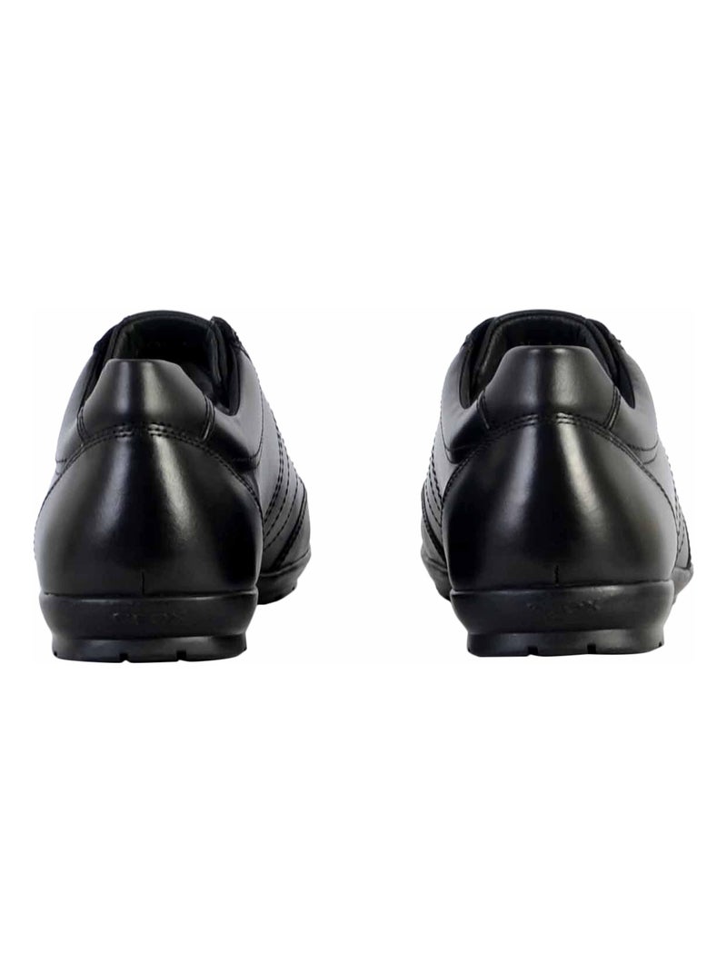 Basket Cuir Geox Symbol Noir - Kiabi
