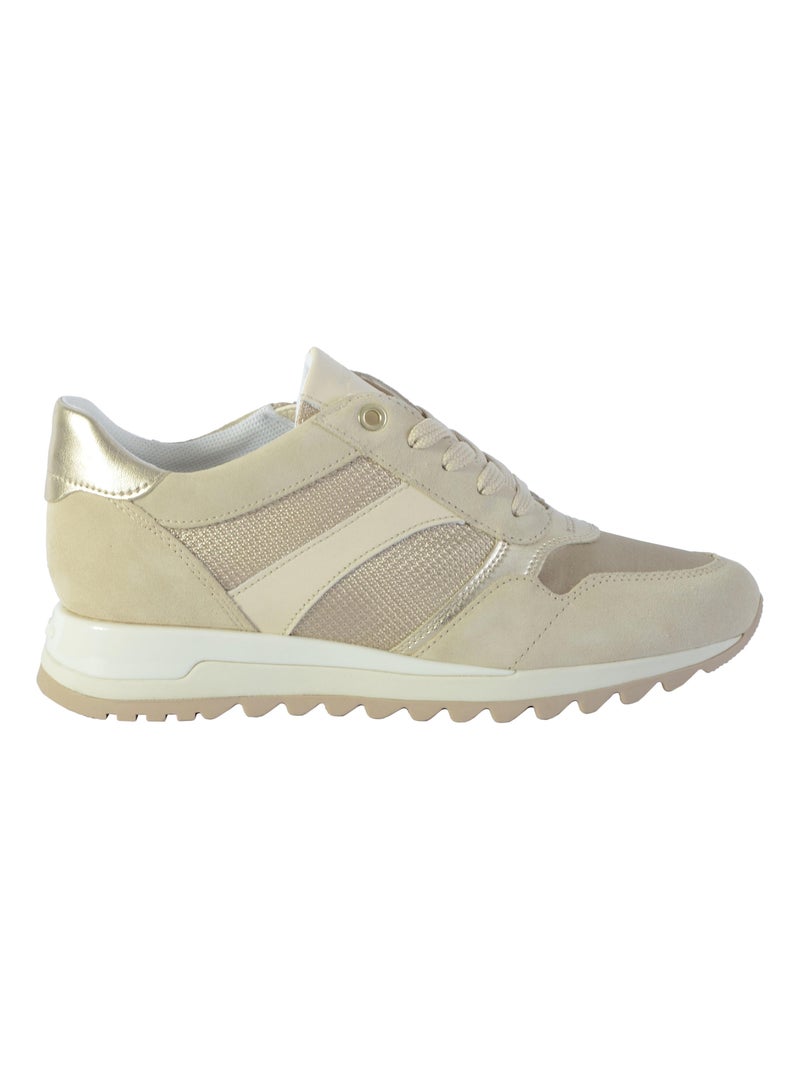 Basket Cuir Geox Tabelya Beige - Kiabi