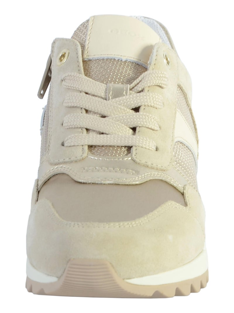 Basket Cuir Geox Tabelya Beige - Kiabi
