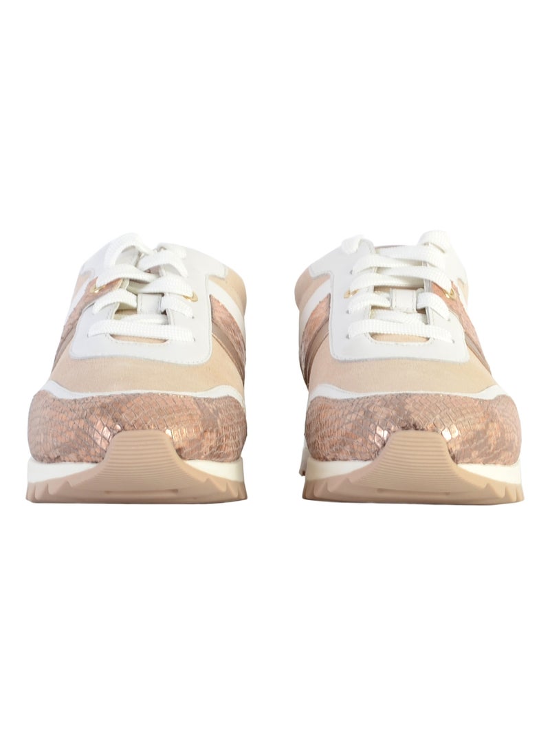 Basket Cuir Geox Tabelya D16AQA Blanc - Kiabi