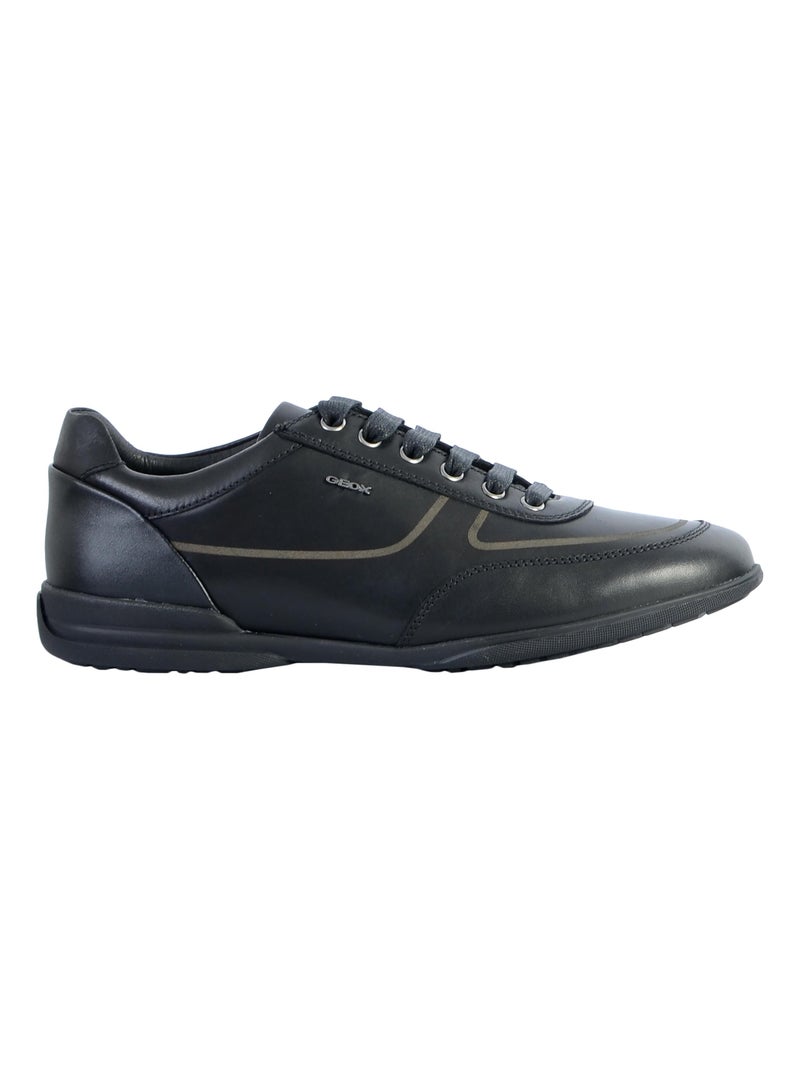 Basket Cuir Geox Timothy Noir - Kiabi