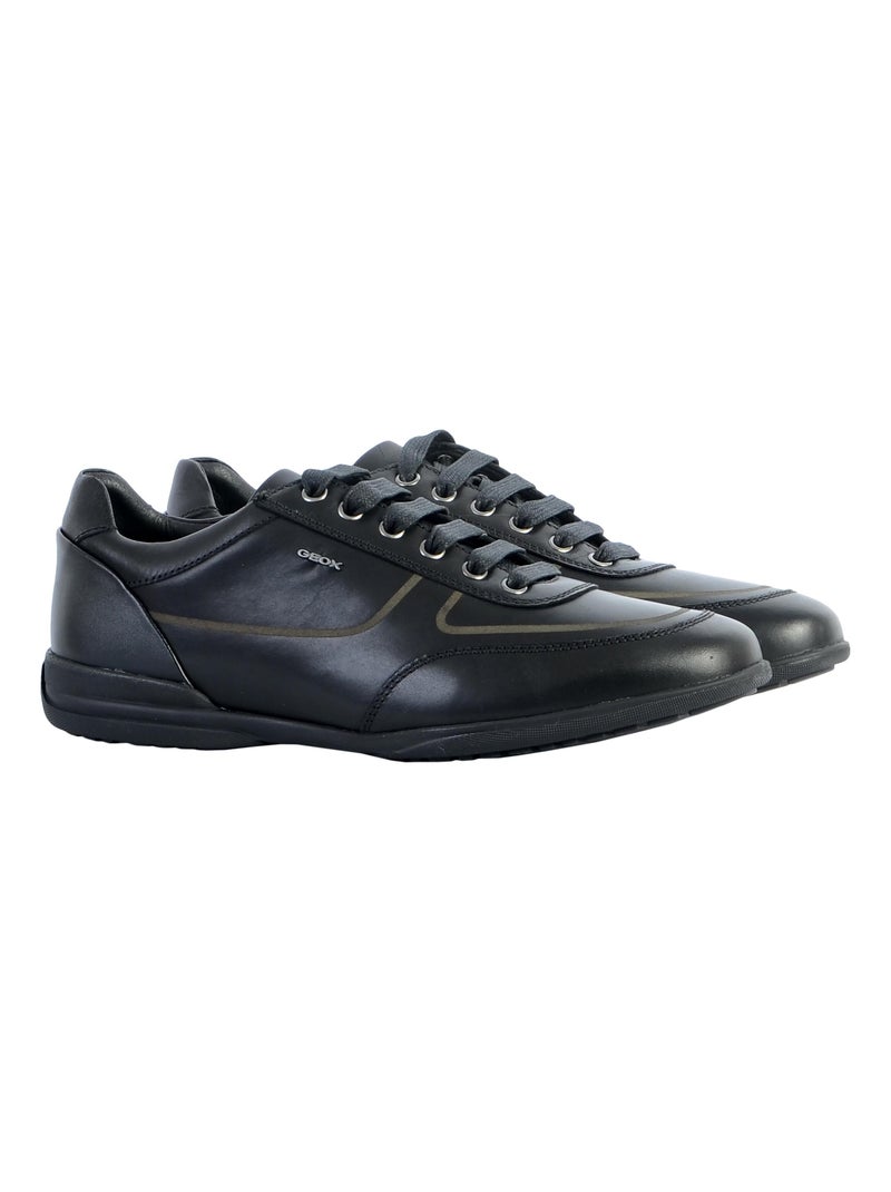 Basket Cuir Geox Timothy Noir - Kiabi