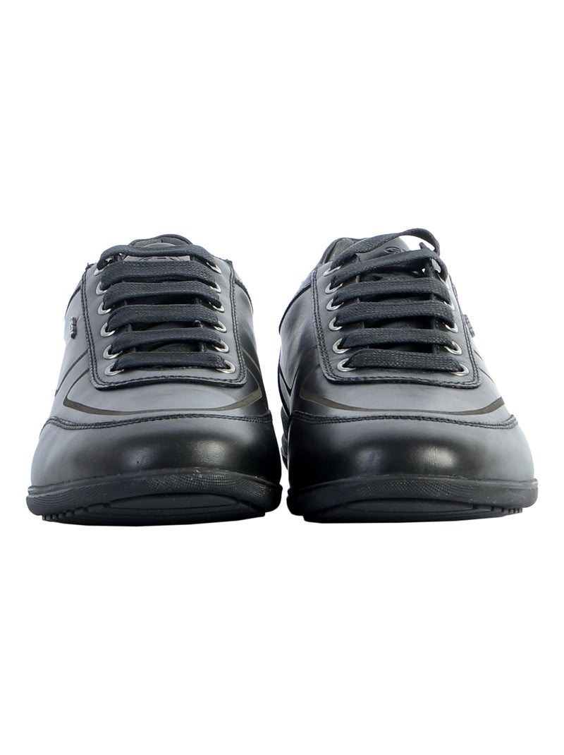 Basket Cuir Geox Timothy Noir - Kiabi