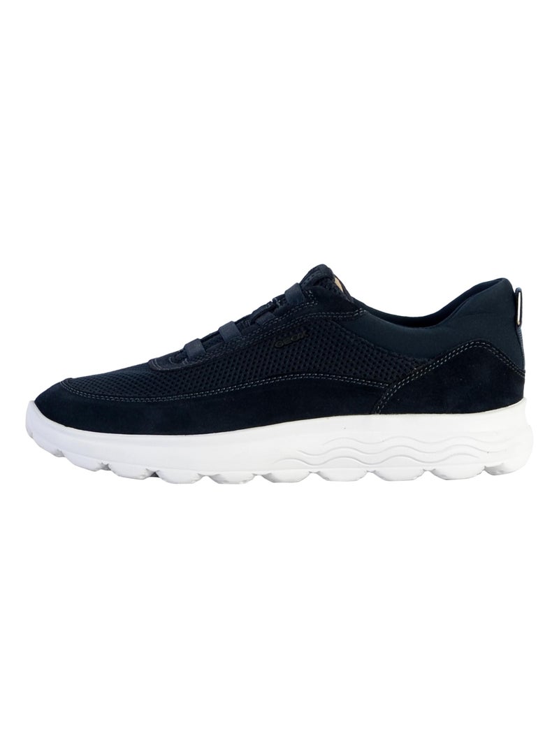 Basket Cuir Geox U Spherica B Bleu - Kiabi