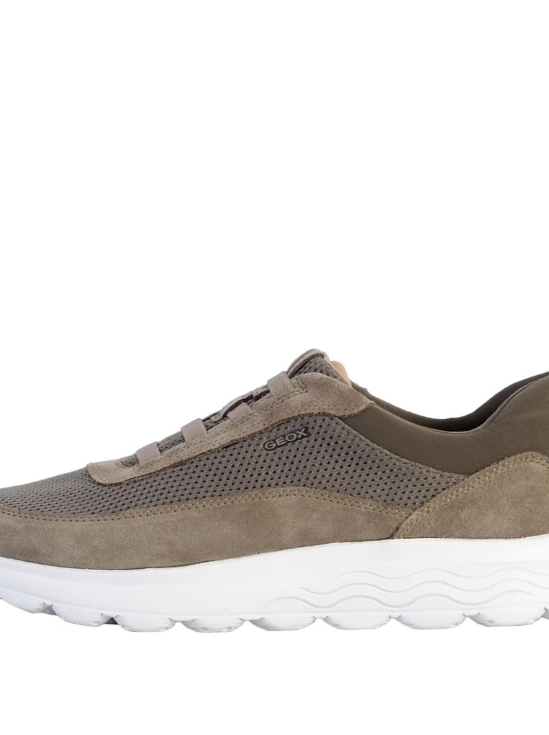 Basket Cuir Geox U Spherica B Gris - Kiabi