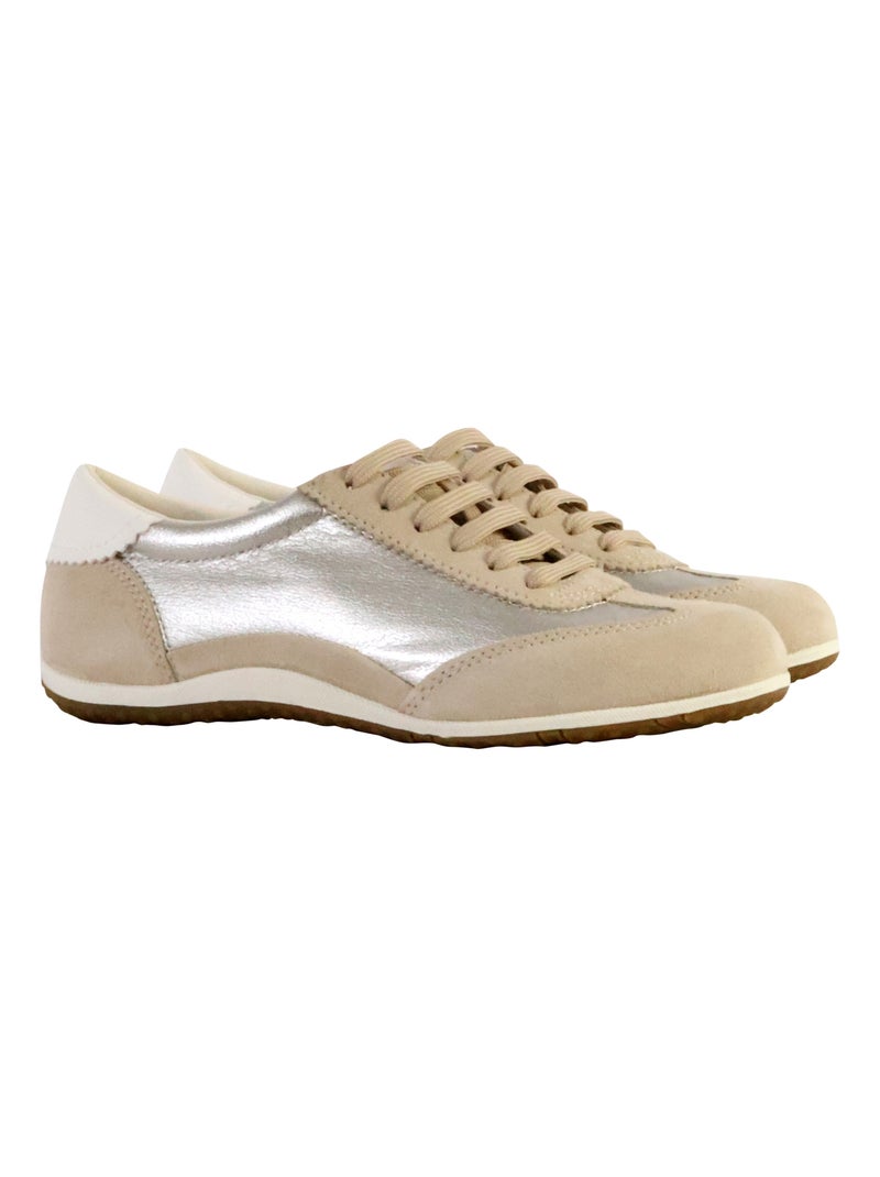 Basket Cuir Geox Vega Multicolore - Kiabi