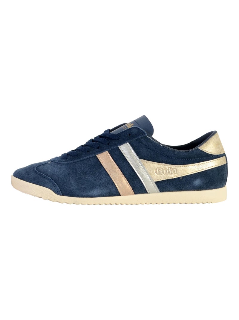 Basket Cuir Gola Bullet Mirror Trident Bleu marine - Kiabi