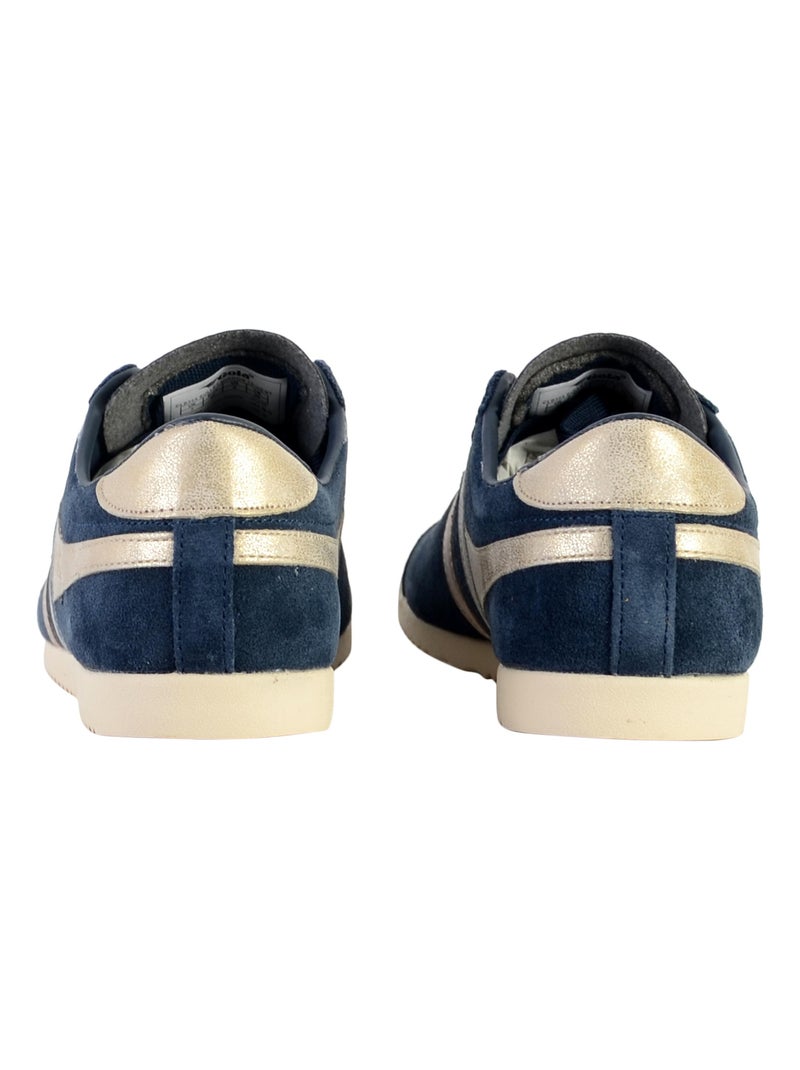 Basket Cuir Gola Bullet Mirror Trident Bleu marine - Kiabi