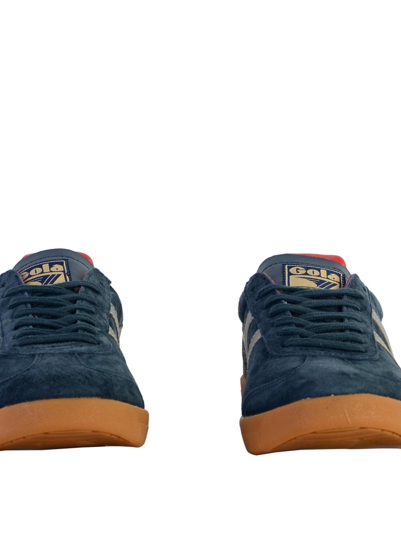 Basket Cuir Gola Hurricane Suede Bleu - Kiabi