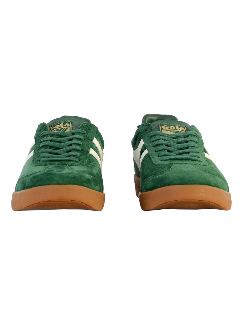 Basket Cuir Gola Hurricane Suede Vert - Kiabi