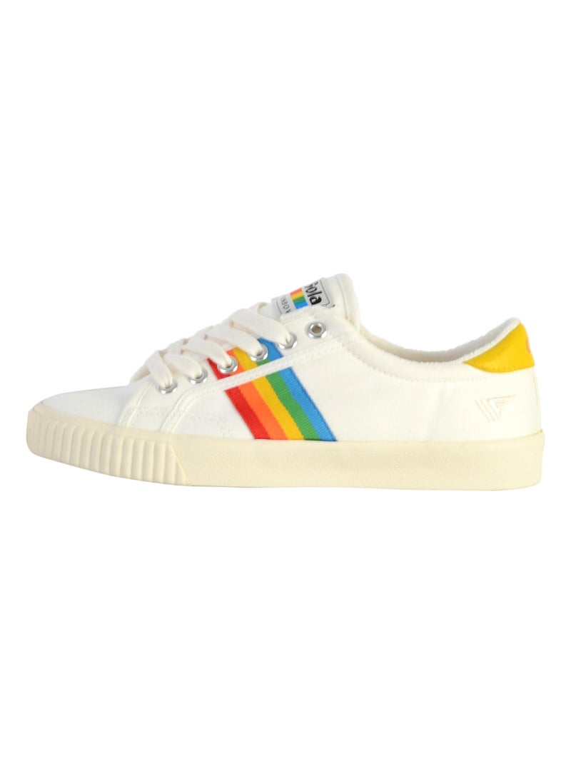 Basket Cuir Gola Mark Cox Rainbow Blanc - Kiabi