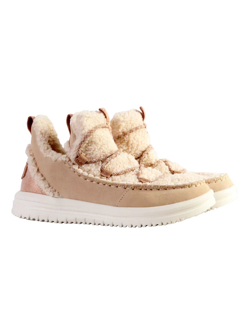 Basket Cuir Hey Dude Camden Suede Cozy Marron - Kiabi
