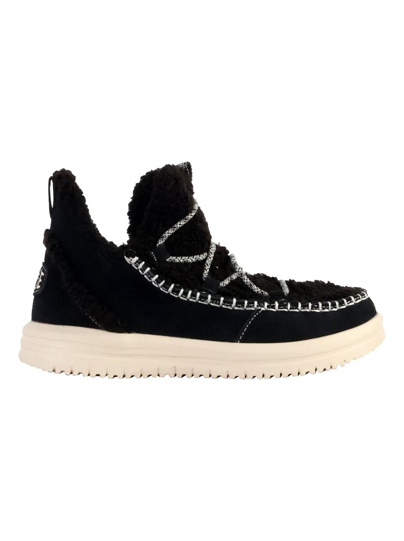 Basket Cuir Hey Dude Camden Suede Cozy Noir - Kiabi