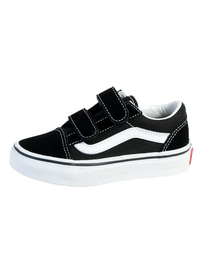 Basket Cuir Junior Vans Old Skool V Noir - Kiabi