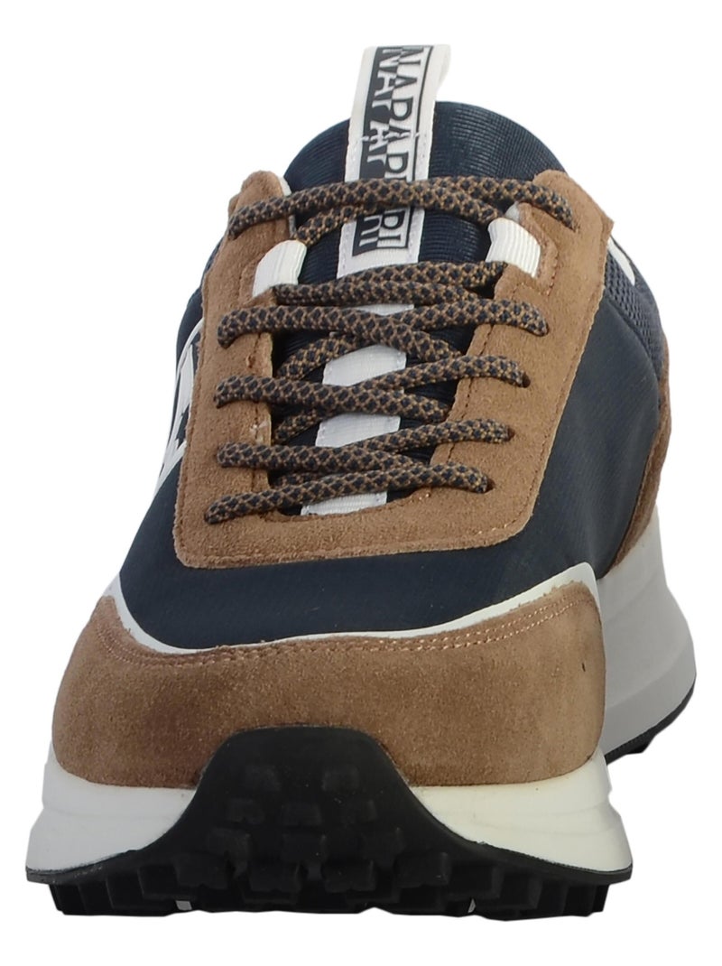 Basket Cuir Napapijri Slate Marron - Kiabi