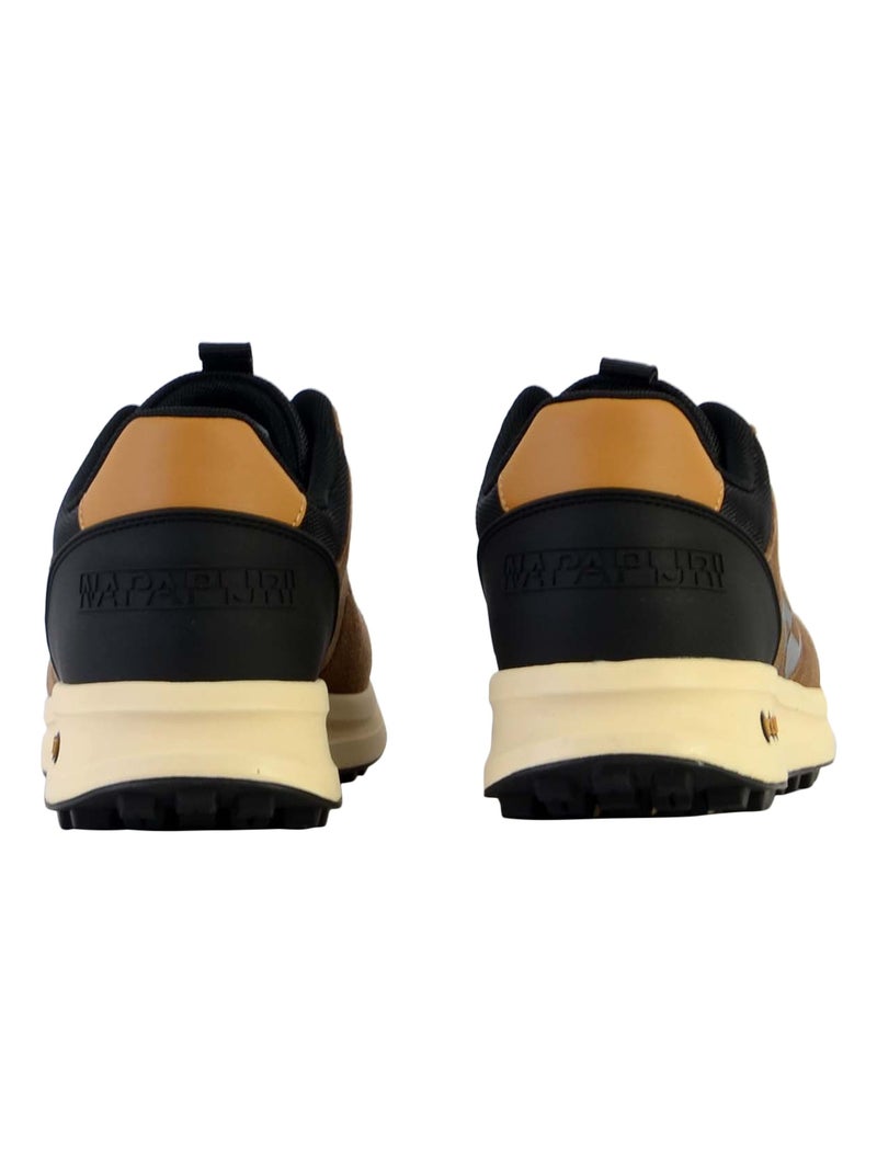 Basket Cuir Napapijri Slate Noir Marron - Kiabi