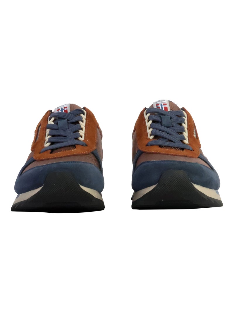 Basket Cuir Napapijri Virtus Marron - Kiabi