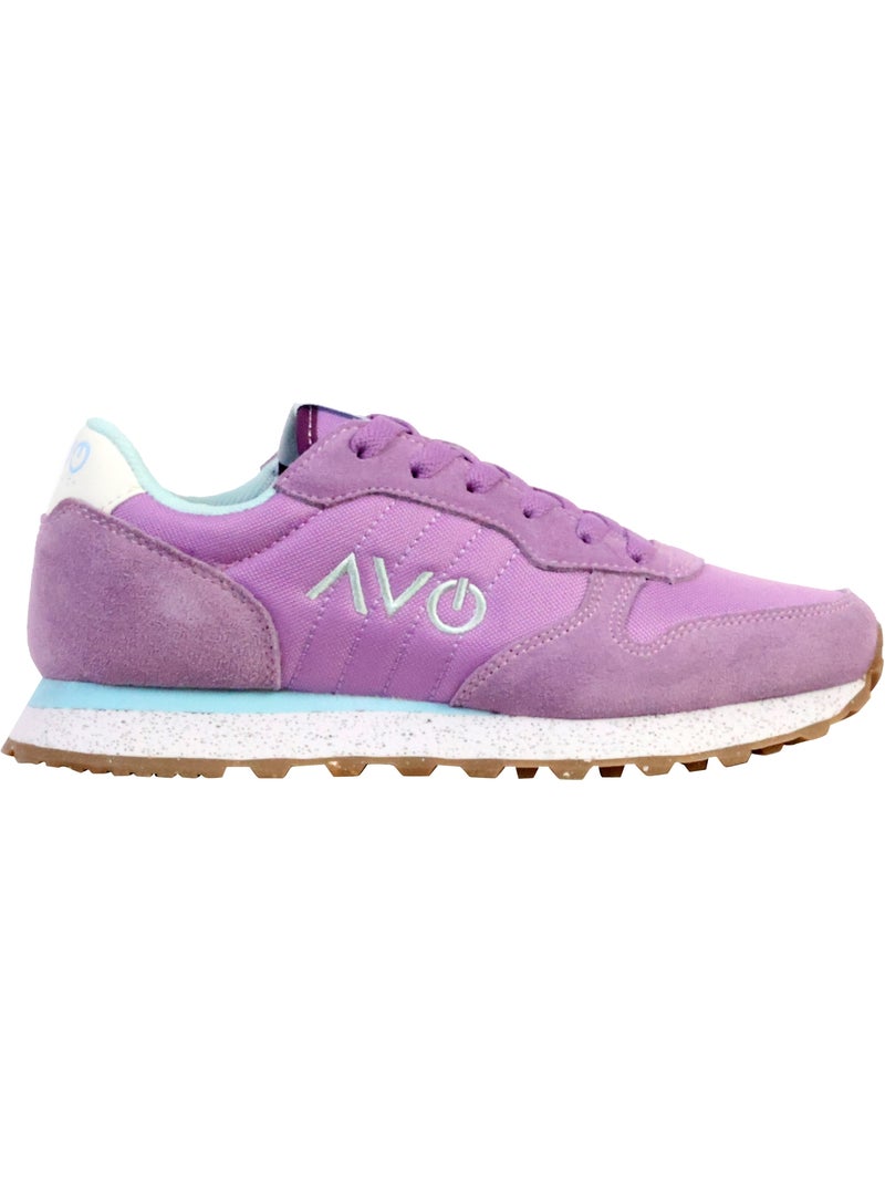 Basket Cuir Natural World AVO Violet - Kiabi