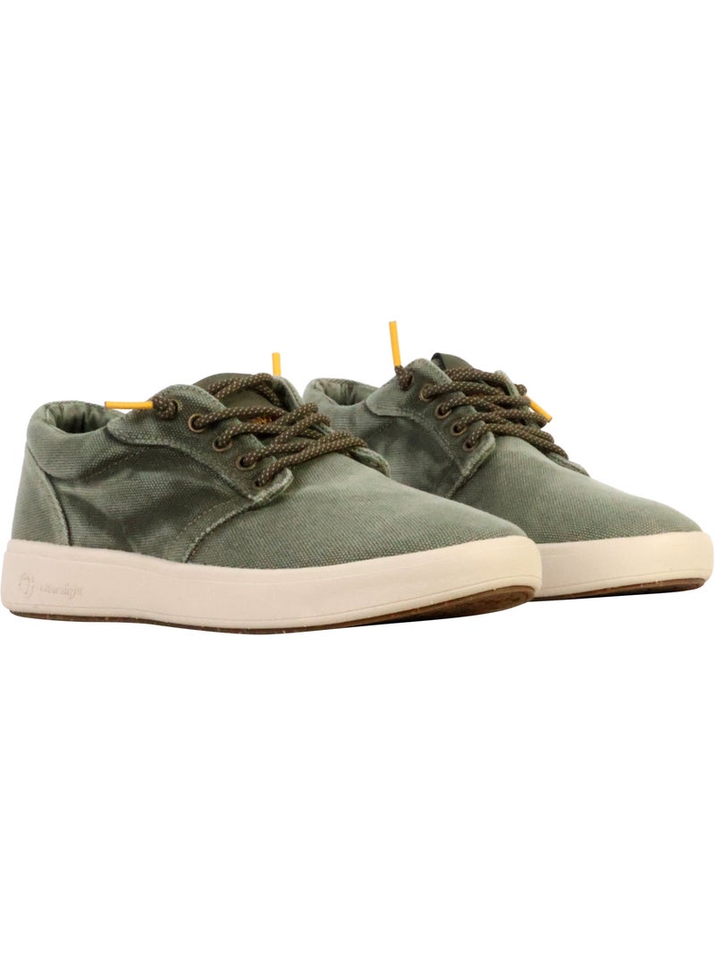 Basket Cuir Natural World Cotton NL Kaki - Kiabi